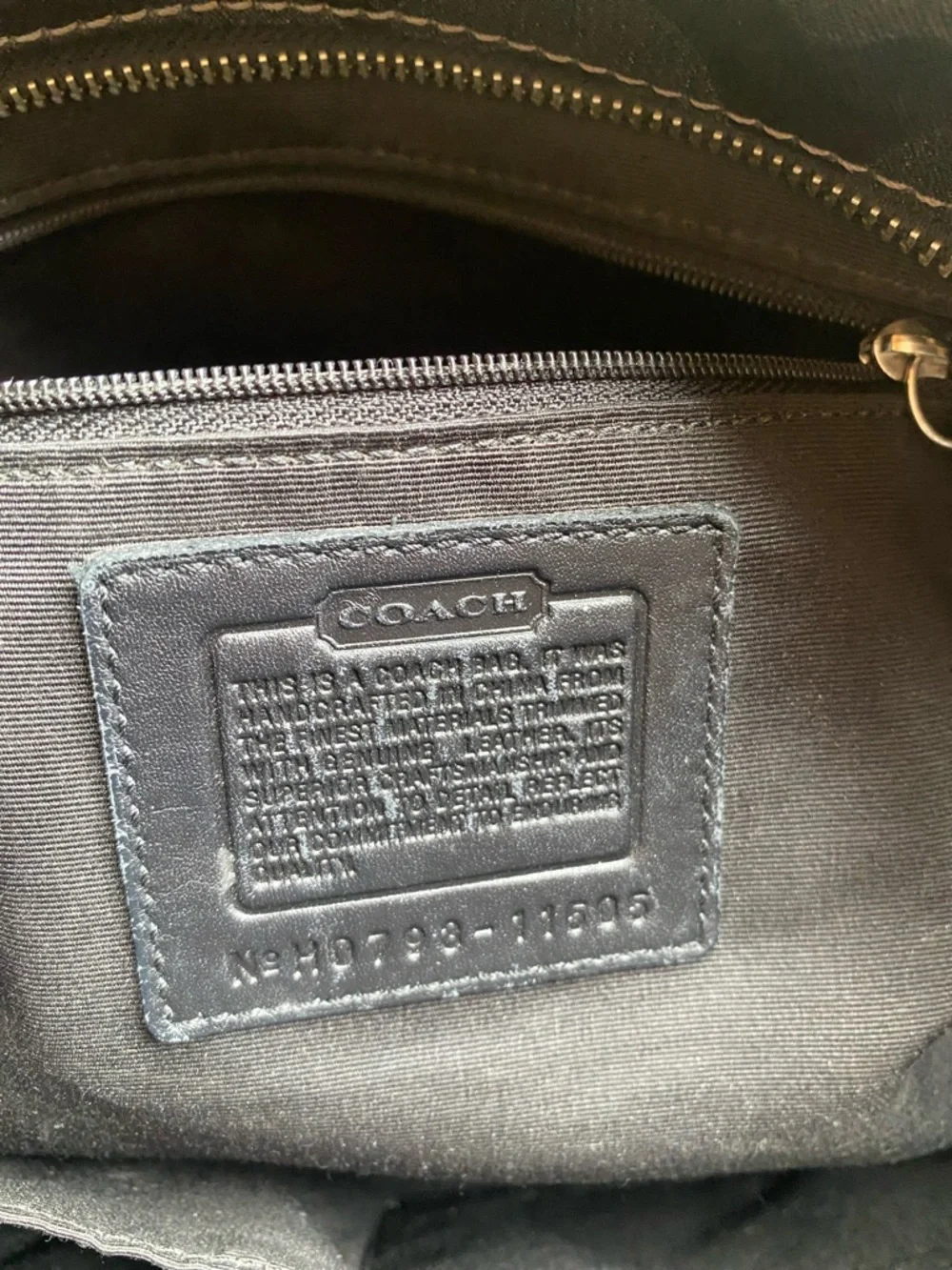 Coach Black Signature Studded Tote - Picture 3 of 8
